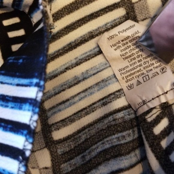 {J.Crew} Blue Black White Aztec Rectangle Shorts - Picture 8 of 8